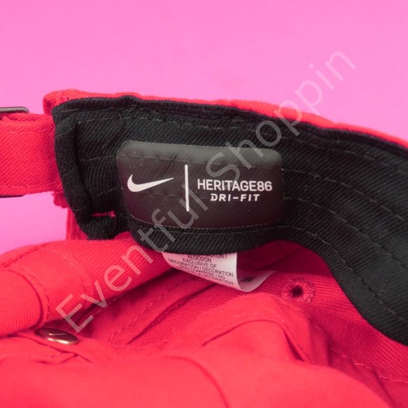 Nike Red Georgia Bulldogs Vault Swoosh Heritage 86 Adjustable Hat in Red - Picture 10 of 12